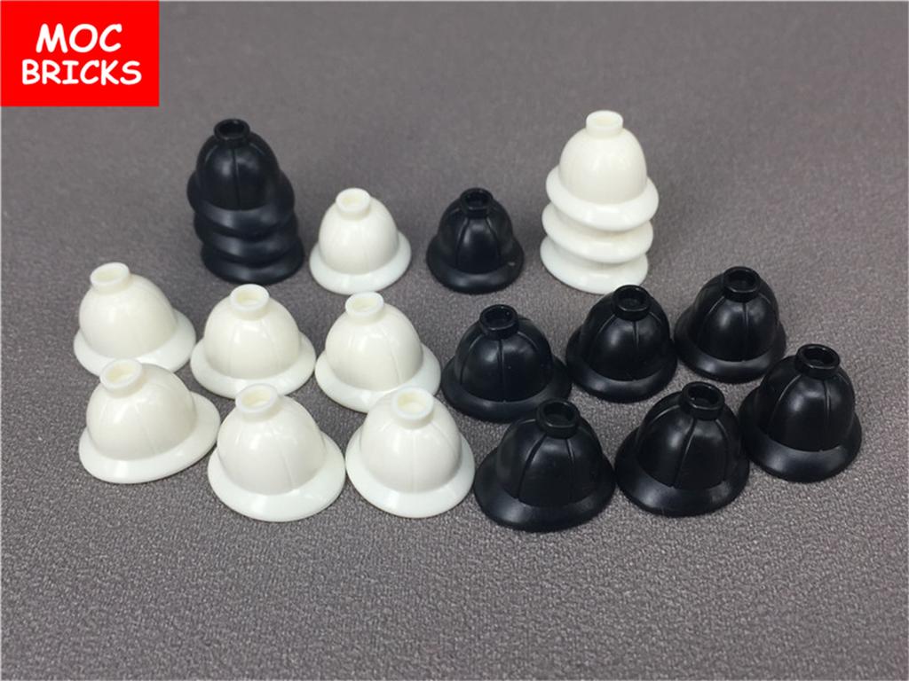 MOC Bricks Military Headgear Hats Pith Helmet Archaeologist Works With 30172 Figure Attachment Assembled Building Blocks Playthings