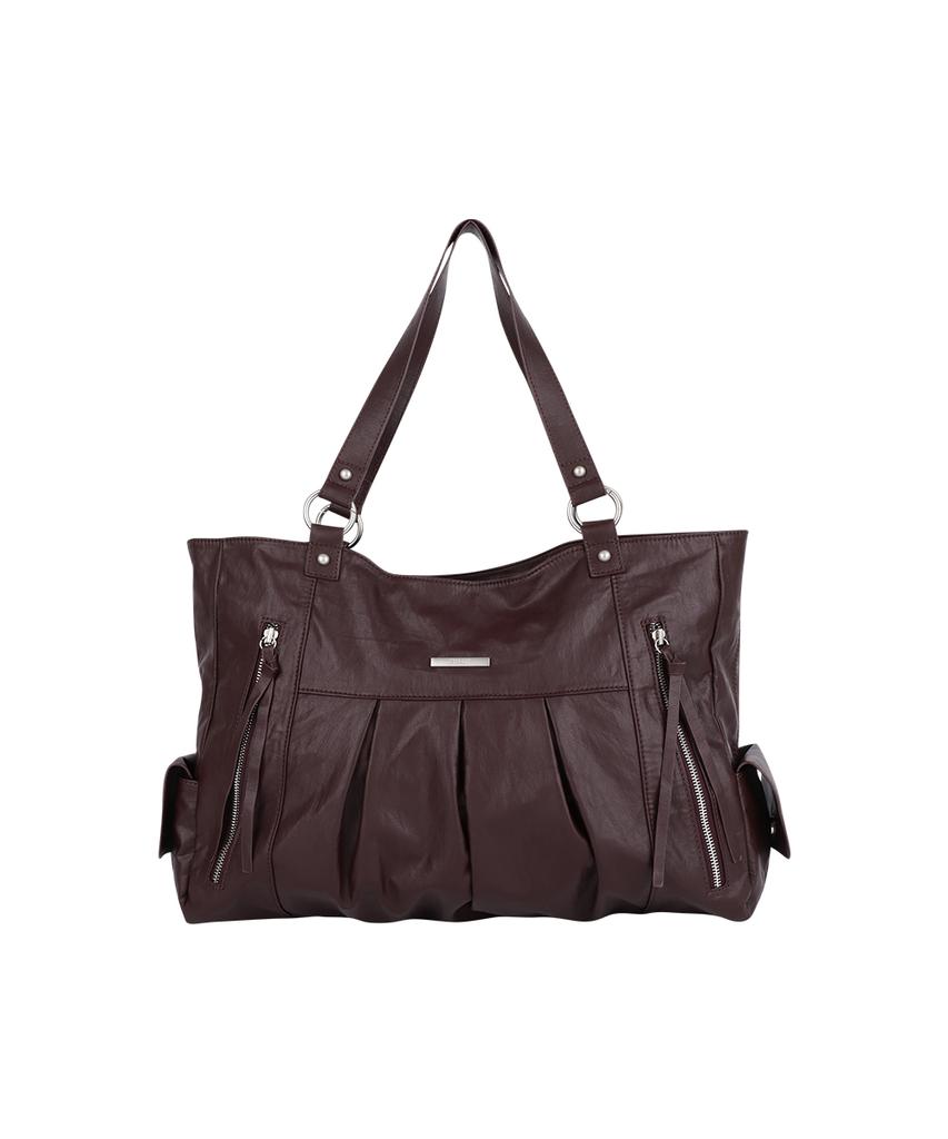 As You Are Symitri Big Shoulder Bag Burgundy