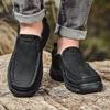 Fashion Handmade Retro Leisure Moccasins New Fashion Male Walking Flats Male Shoes Men Casual Shoes Breathable Genuine Leather Loafers