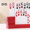 1 Set Magnetic Poker Card Holder 3 Layers Little Hands Kids Seniors Arthritis Hands-Free Paper Cards Desktop Stand Rack Tray Family Card Game