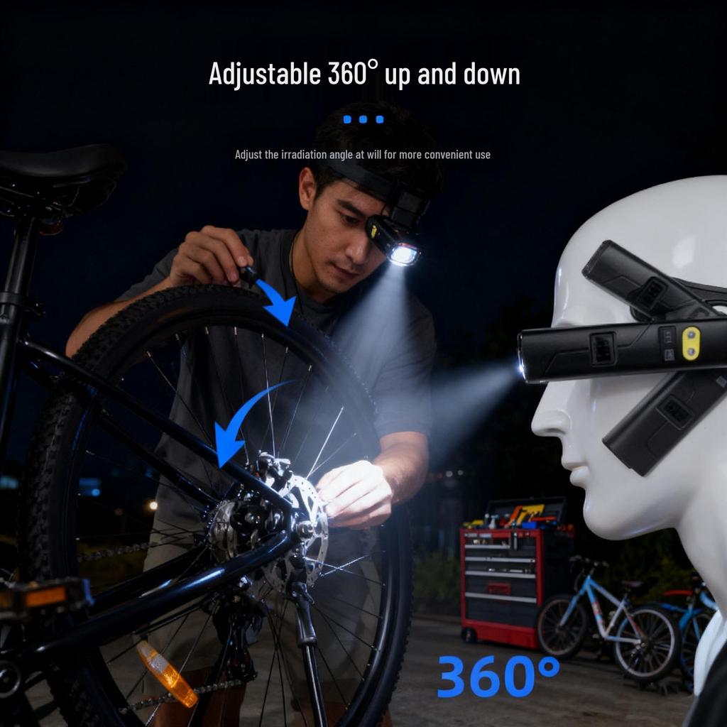 2025 Ultra-Bright Multifunctional LED Ear-Hanging Light for Outdoor Night Fishing & Mountaineering