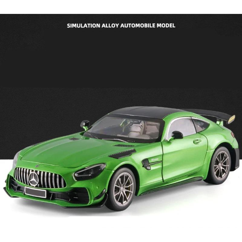 1/18 Benzs-GT GTR Legierungs-Rennwagenmodell Diecast & Spielzeugfahrzeuge Metall-Sportwagenmodell Simulation Ton und Licht Kinderspielzeug Geschenk
