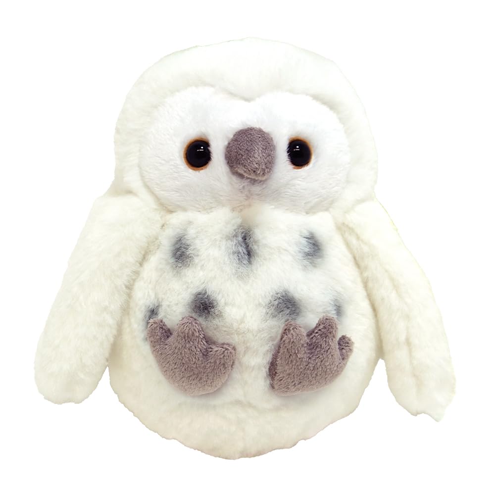 Sunlemon Koromoffuru Owl WH 17 x 16 x cm Plush Animal Cute 12.5 P-2253