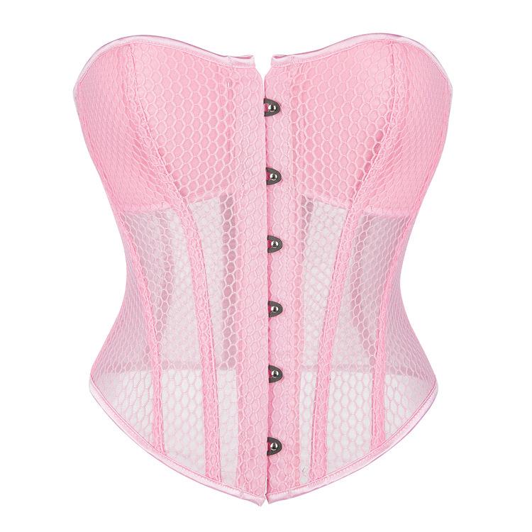JYL TS Summer Breathable Palace Shaped Top with Cup Cup Mesh
