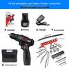 Rechargeable Lithium Electric Drill | Multi-Functional Handheld Impact Screwdriver