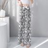 11 New Cotton and Silk Pajama Pants Women's Summer Thin Cartoon Printed Wide-leg Pants Pregnant Women Large Size Loose Casual Air-conditioning Pants