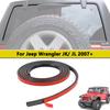 Rear Car Door Waterproof Rubber Seal Strip Weatherstrip for 2007-2026 Jeep Wrangler JK JL Tailgate Soundproof Kit Accessories