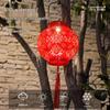 Solar Peony Lantern Outdoor Hanging Lamp Set