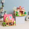 Paper Cardboard 3D Puzzle Kindergarten Children's Handmade Three-dimensional House Villa Model Early Educational Toys