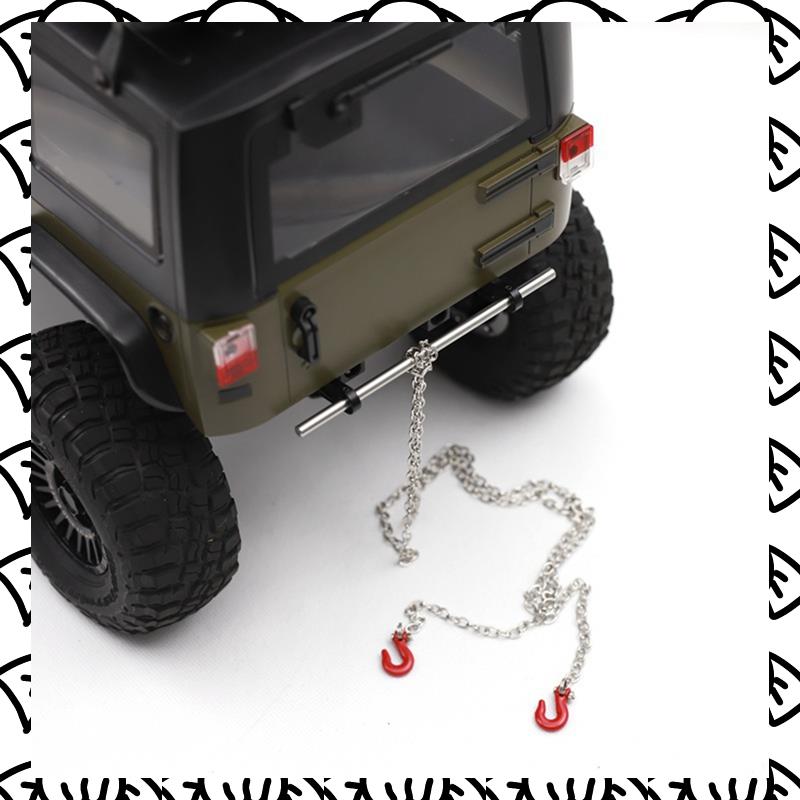 A71Z RC Car Upgrade Adjustable Front And Rear Bumpers Kit For 1/10 SCX10 TRX4 LCG RC Car Upgrade Parts Red