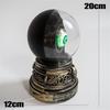 Halloween Crystal Ball, Featuring Flashing Green Evil Eye-shaped Luminous Sensing, A Double-layered Spoof Gothic Horror-themed Decorative Toy.