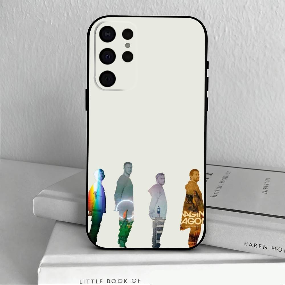 Anthemic BAND Imagine Dragons Phone Case For Samsung S25,24,23,22,30,21,10,9,Ultra,Plus,Lite,FE,4,5 G Soft Black Case