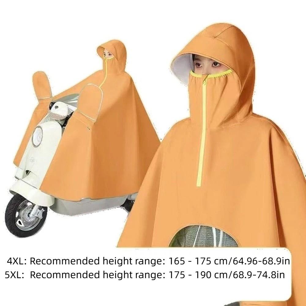 Waterproof Motorcycle Raincoat High Neck Full Body Rain Poncho Outdoor Motorcycle
