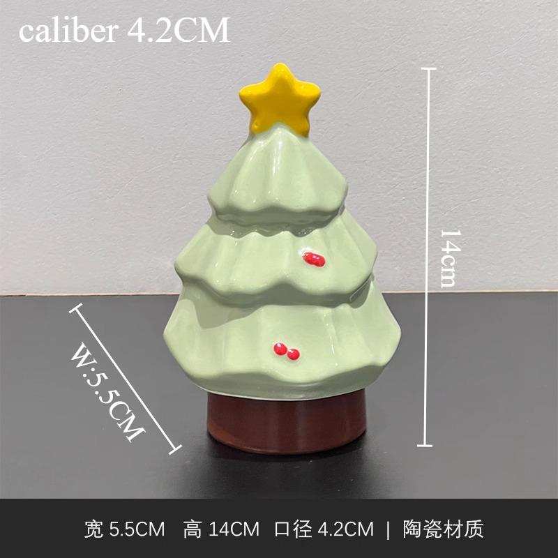 

1pc Ceramic Cartoon Christmas Tree Tissue Box Christmas Tree Toothpick Jar Christmas Decoration Ceramic Home Decorations