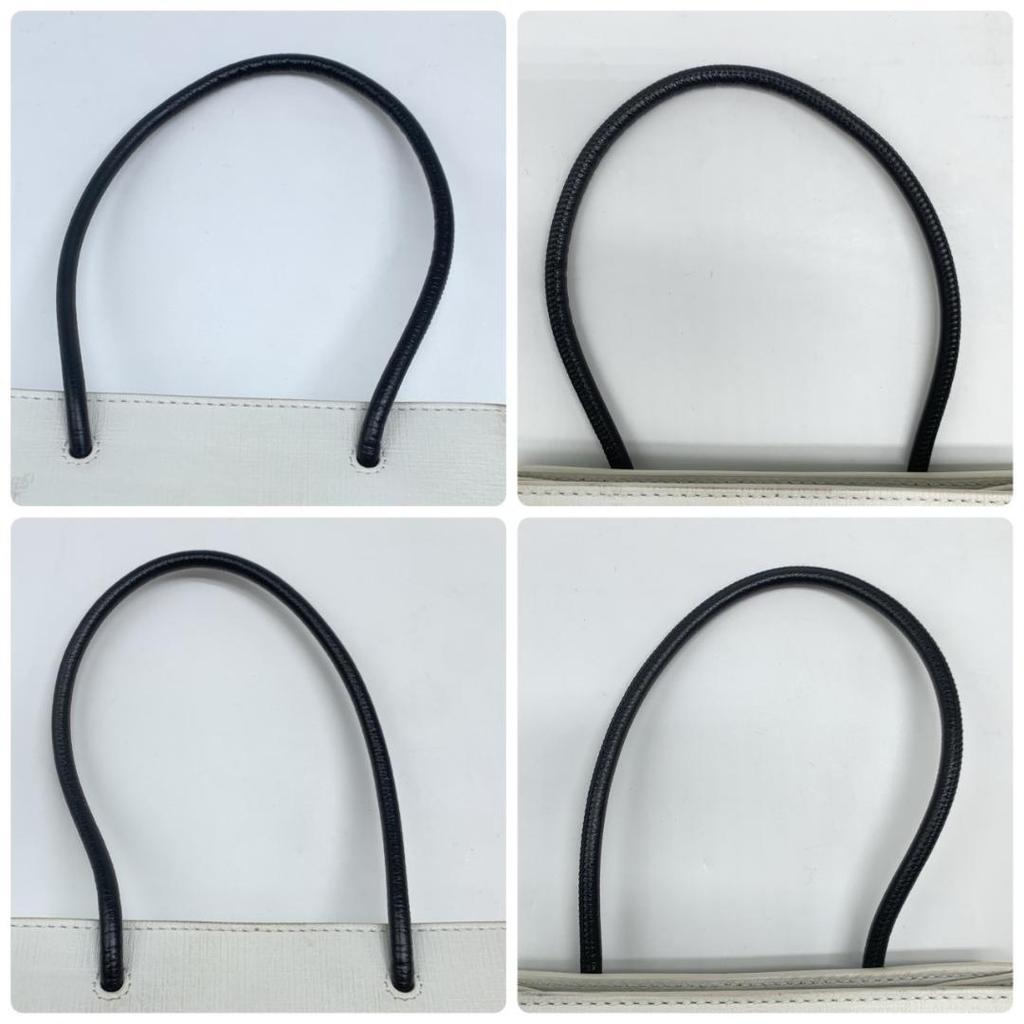 BALENCIAGA Aoyama Limited Shopping Tote Bag XXS Handbag Shoulder Calfskin Leather White Black 2WAY Logo Print Unisex Women's Men's