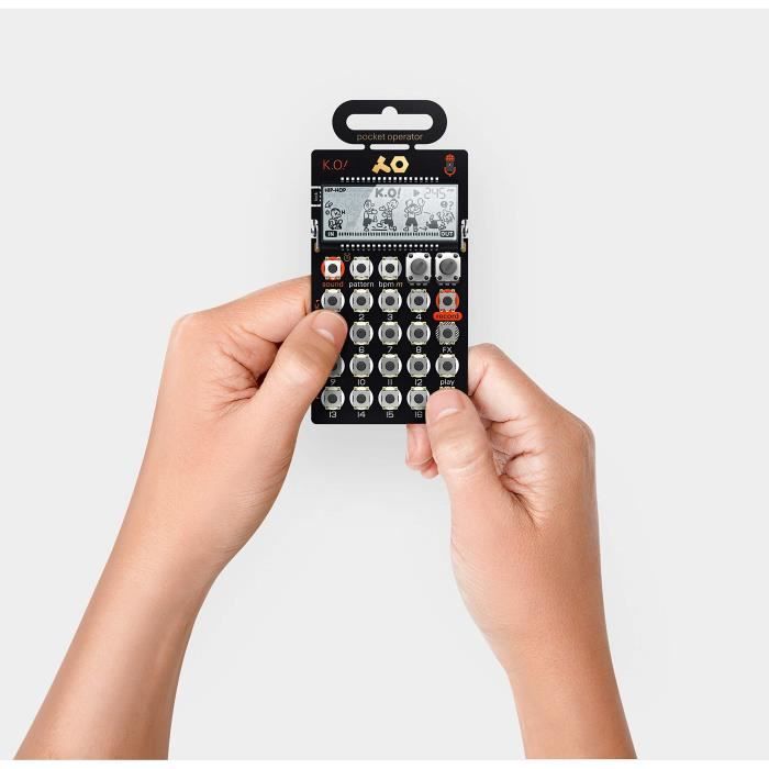 Synthétiseur de poche - teenage engineering - po-33 k.o! - noir - avancé - electronique