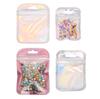 10Pcs Plastic Laser Colored Jewelry Packaging Bag Handmade Beads Bag Package