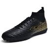 Unisex High Top Elastic Sock Mouth Soccer Shoes Outdoor  Nail Sports Soccer Boots Large Size Youth Sports Kids Soccer Boots