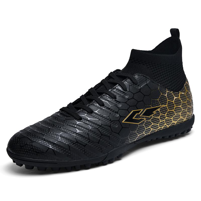 Unisex High Top Elastic Sock Mouth Soccer Shoes Outdoor Nail Sports Soccer Boots Large Size Youth Sports Kids Soccer Boots