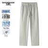 SHANSHAN Men's Spring Summer Business Casual Straight-Leg Pants