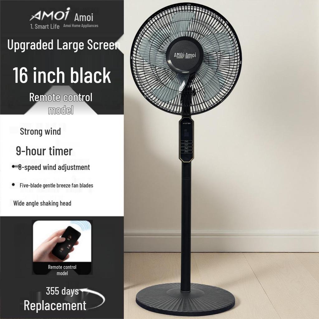 Ventilatore a Pavimento Xiaxin da 16 pollici - 8 Velocità, Telecomando Smart, Flusso d'Aria Ampio e Silenzioso
