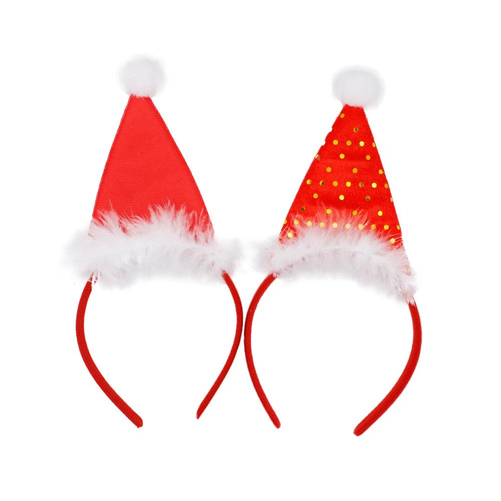 Trendy Christmas Headpiece Adorable Headband With Red Santa Hat Perfect For Kids And Pets Handmade With Love