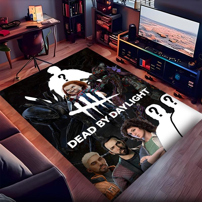 Dead Daylight Polyester Carpet, Soft Indoor Mat for Office Chair, Living Room, Computer Desk - Decorative Home Office Rug Design