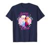 Disney Frozen Anna And Elsa Forever Nouveau Heart Logo T-Shirt_
