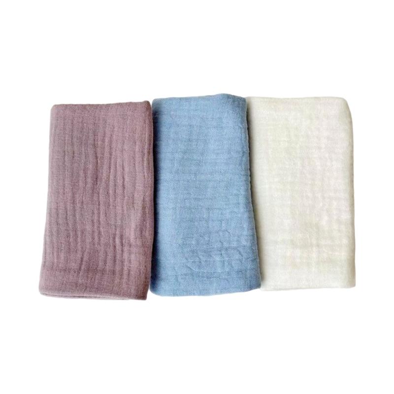 Thick 4 Layer Face Towel Soft Absorbent Baby Square Towel Comfortable Washcloths for Newborns 3pcs Set 25x25cm