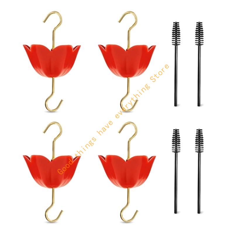 

Moat for Bird Feeders Nectar-Feeders Parts- for Outdoors with Clean Brushes 55KF красный