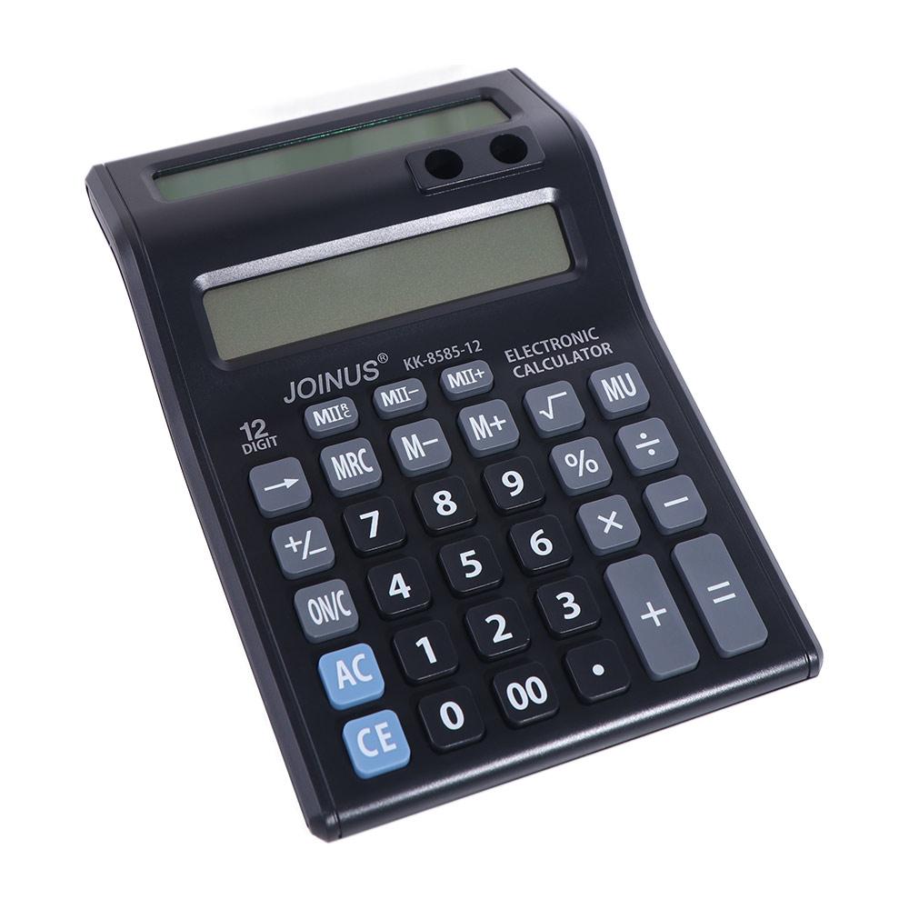 

Dual Screen 12 Digits Calculator Large Screen Display Battery Powered Mechanical Calculator Stationery Easy To Use білий