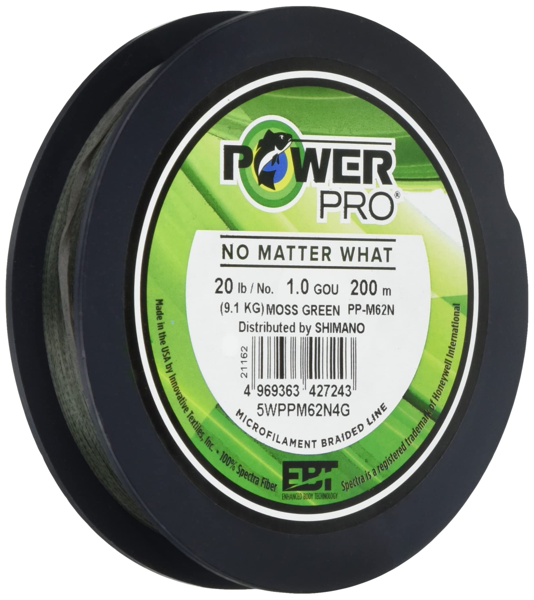 

SHIMANO PE Line Power Pro Z 200m Moss Green No. 2.0 PP-M62N
