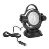 Boat Searchlight 60W 12‑24V 6500LM 360 Degrees  Rotaty 12 LED Chips with Remote Control Outdoor Lamp