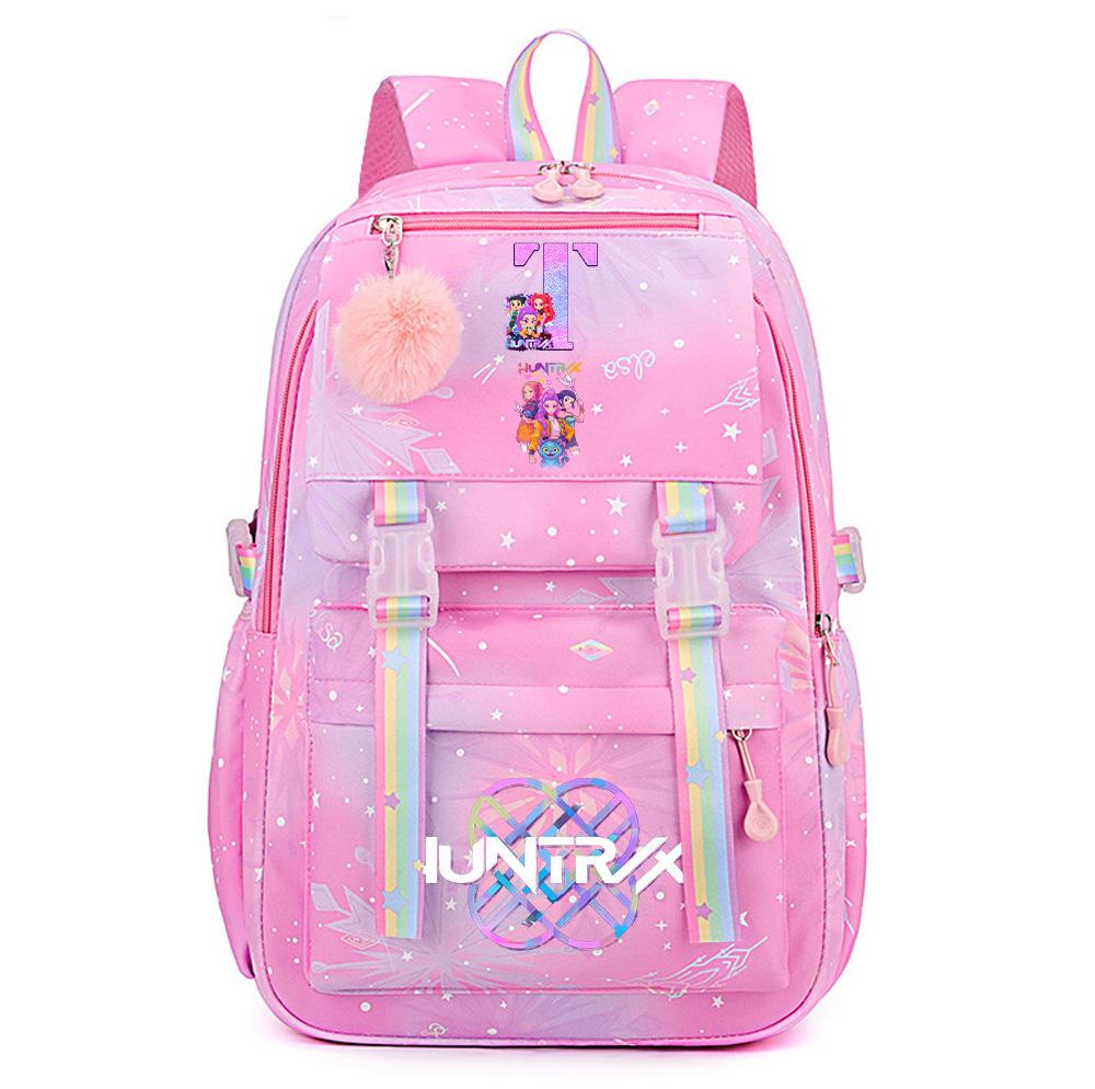 Rucsac Drăguț Anime K-Pop Vânători de Demoni Imprimat pentru Adolescent Student Fată Băiat Rucsac Rucsac Capacitate Mare Geantă de Călătorie Mochila