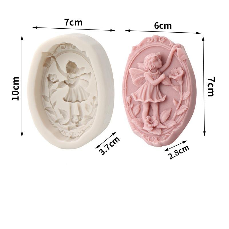 Candle Mold Non-stick Plaster Mold Baking Mold Flexible For Home Decoration DIY Projects Gift Making