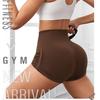 Women's High-Waisted Butt-Lifting Stretchy Yoga Shorts - Breathable Three-Quarter Length with Pleated Drawstring