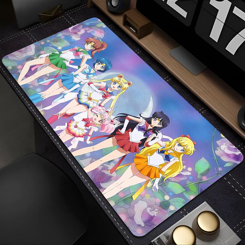 Colorful Mouse Pad SSailor Moon Anime Gaming Accessories Mousepad Gamer Completo Computer Keyboard Desk Mat Varmilo Table Pad