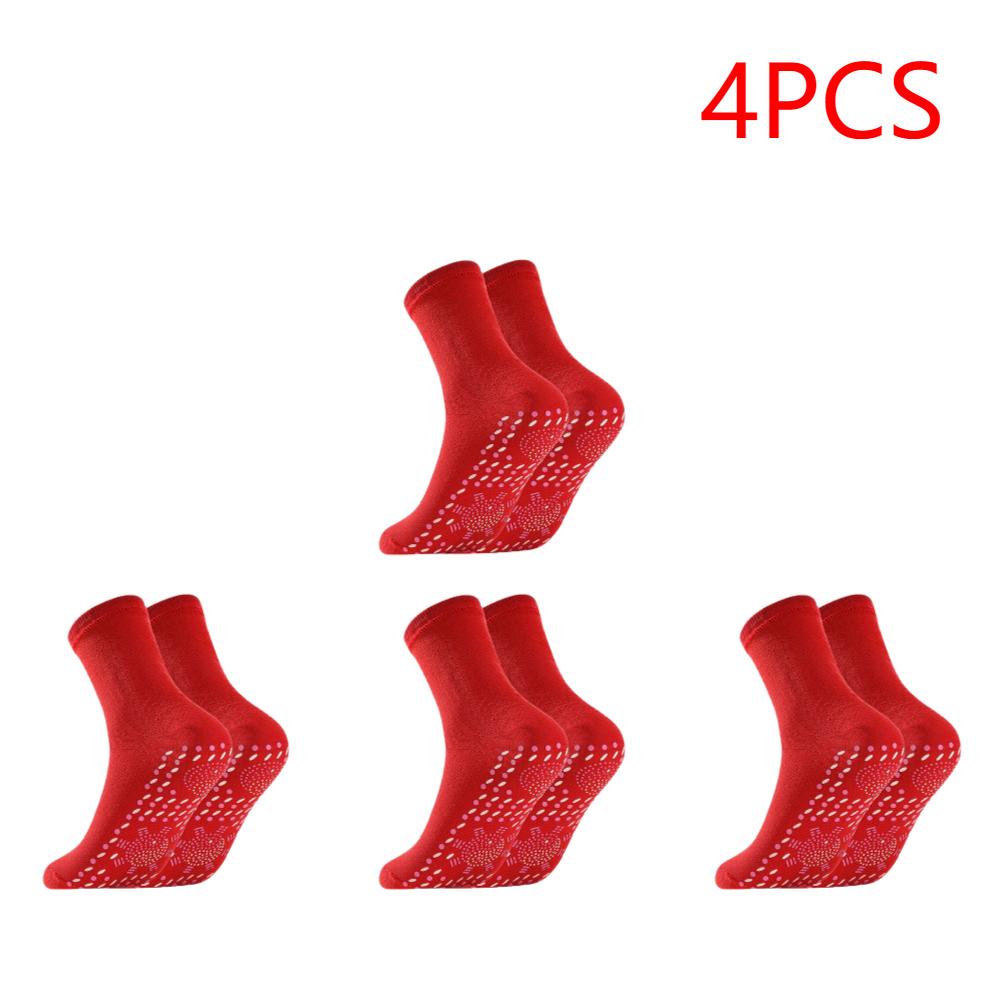 1-5Pair Self-Heating Shaping Socks Pain Relief Foot Therapy Thermal Socks Warming Tourmaline Cold-Resistant Christmas Winter