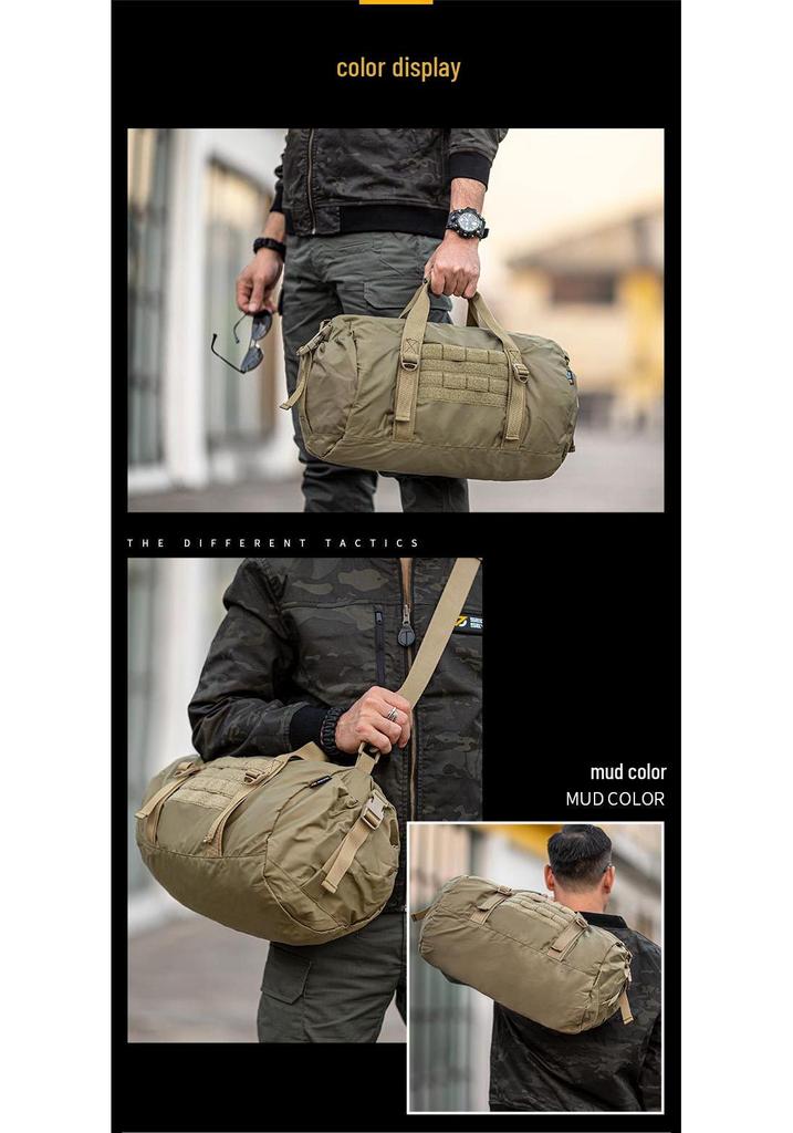 District 7 Puffer Fish Tactical Bucket Crossbody Bag for Sports, Travel, or Business