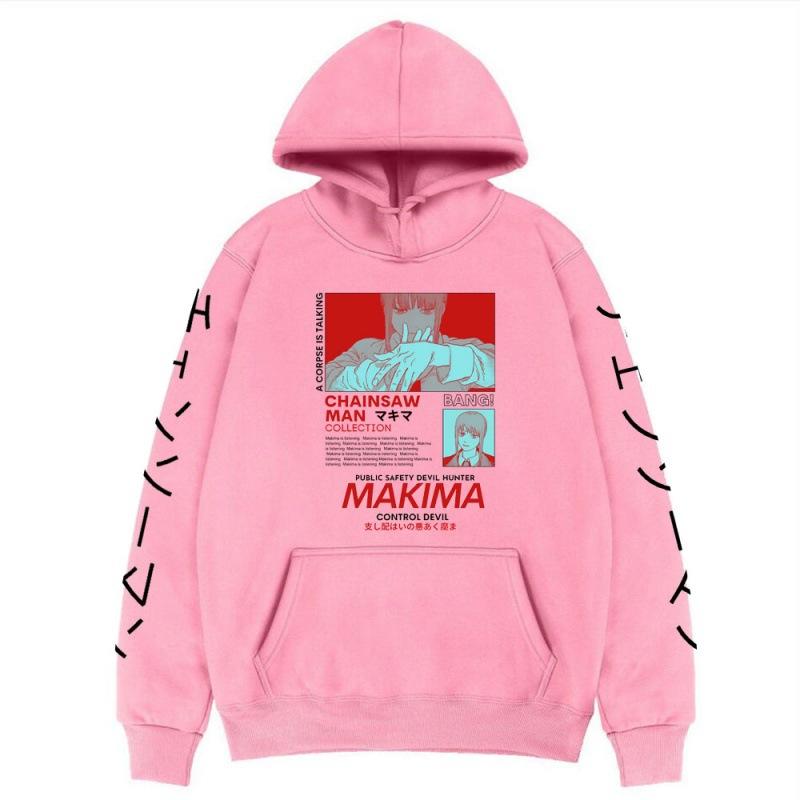 Chainsaw Man Makima Autumn Hoodies Men Fashion Long Sleeve Sweatshirts Women Casual Harajuku Streetwear Pullovers Sudaderas
