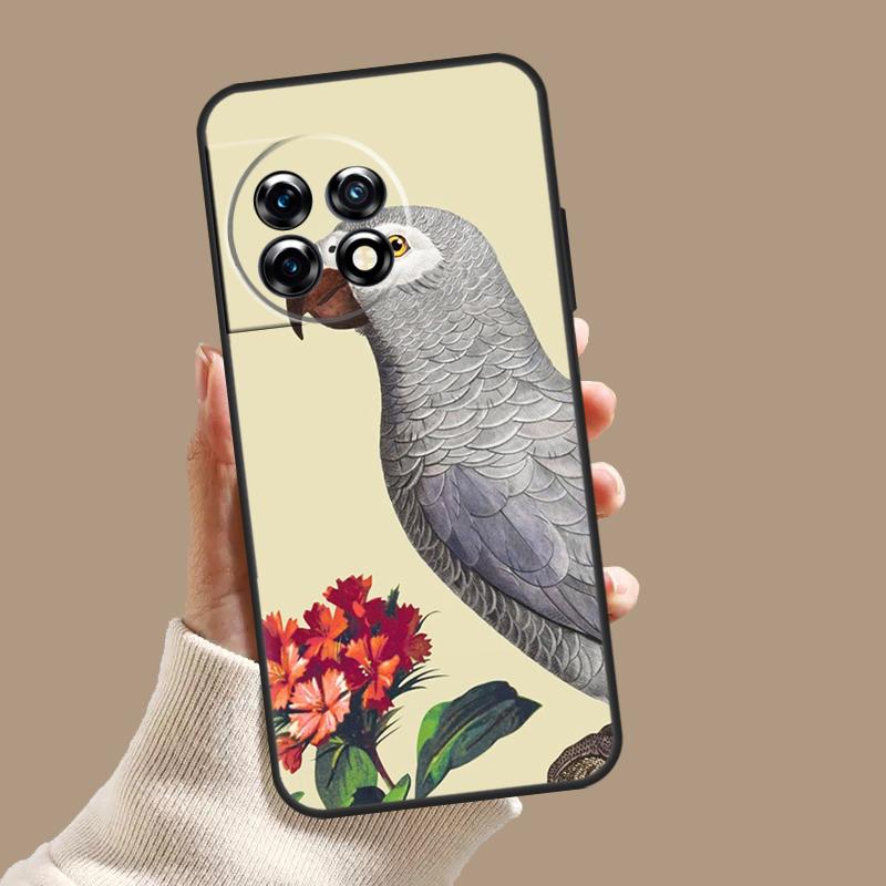 African Grey Parrot Case For OnePlus Nord 5 CE 4 3 Lite N20 N30 OnePlus 15 13 12 11 8 9 10 Pro 12R 13T 13R Cover