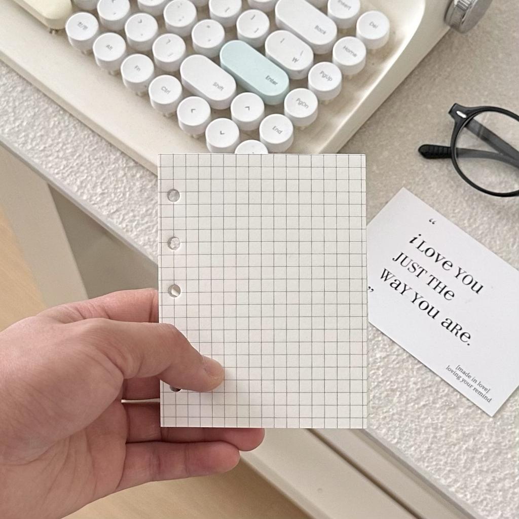 M5 Bow Star Double Buckle Transparent PVC Soft Cover Color Clip Loose Leaf Accessories Diary Notebook Office Supplies