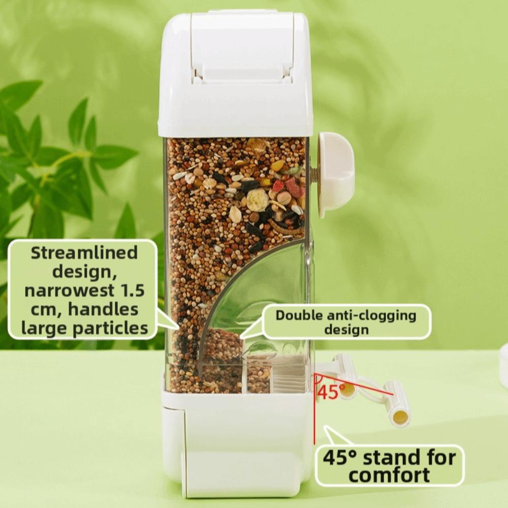 PET Automatic Bird Feeder Transparent Parakeet Food Bowl New Parrot Feeder  Cage Use