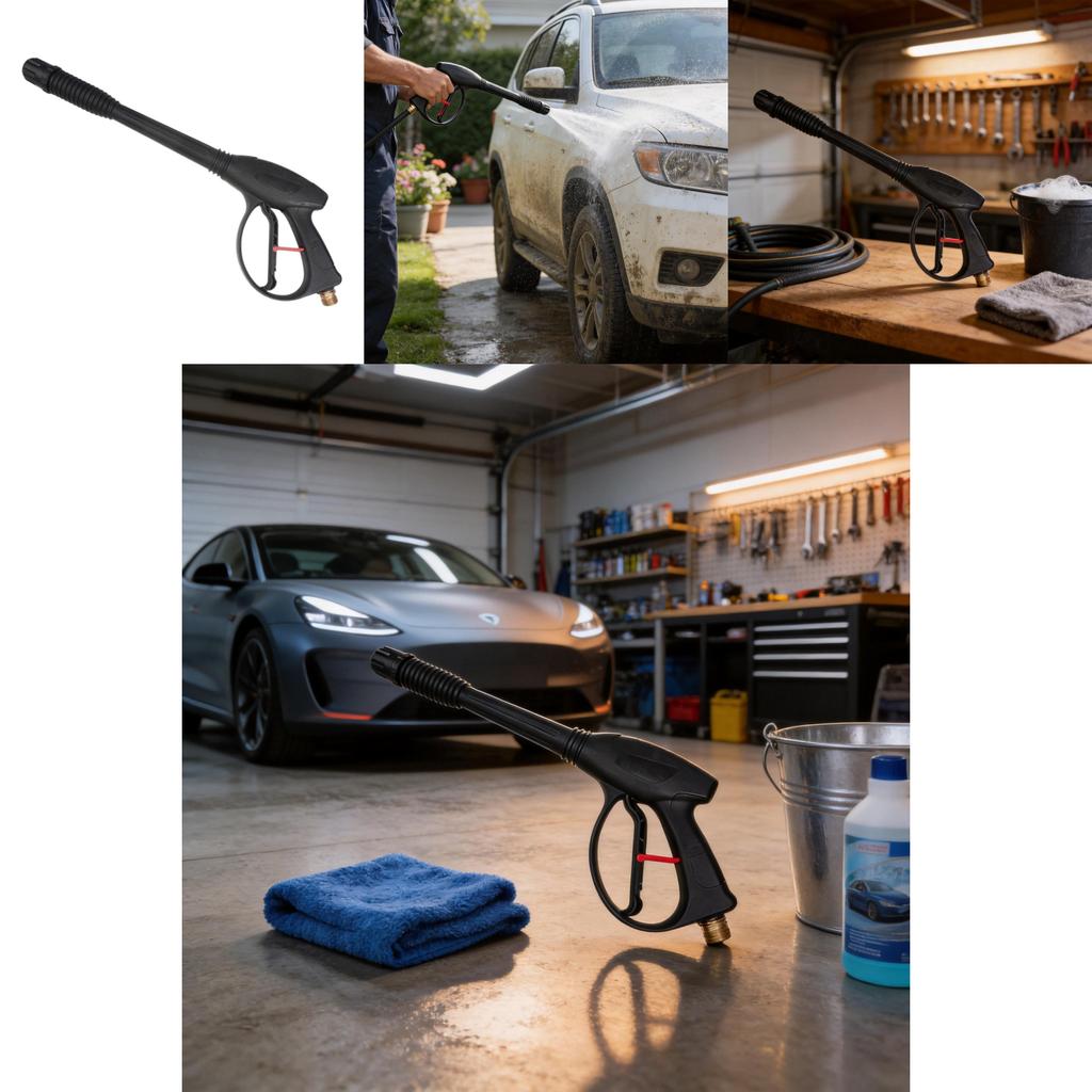 Standard Pressure Washer Gun With Copper And Stainless Steel For Car Cleaning And Home Use