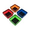Square Silicone Foldable Magnetic Parts Tray Collapsible Suction Bowls Storage Holder For Bolts Nuts Washers Pins Screw