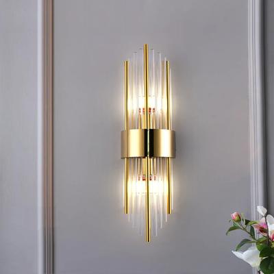 New Glass Wall Lamp  Living Room Bedroom Loft Stairs Aisle Indoor  Art Decor Modern Gold Sconce Led Wall Light Fixture 2024