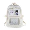 Schoolbag Cute Polka Dot Backpack Female Middle School Student Schoolbag Junior High School Student Large Capacity Japanese Sweet Girl Pain Bag 