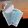 10 Pezzi Pellicola Adesiva Olografica Riflettente Adesivi per Esca da Pesca Impermeabile Nastro Lampeggiante per Esca da Pesca Facile da Usare