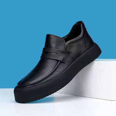 Schuhe Herren Frühling Leder Vielseitige Lederschuhe Herren Doudou Schuhe Ein Pedal Faule Slipper Trend Vielseitig