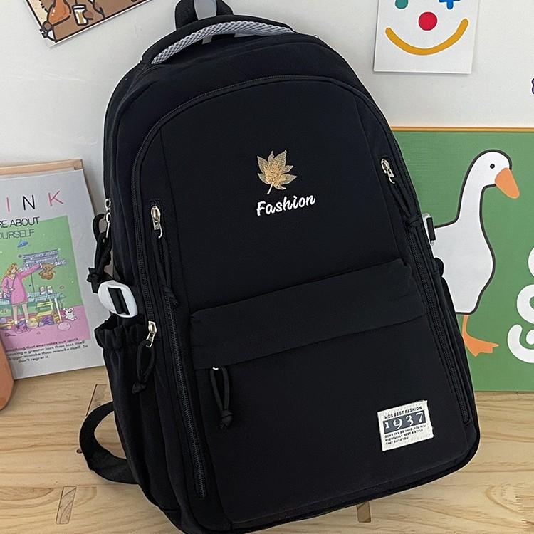 Schoolbag Large Capacity Student Schoolbag High Value Student Schoolbag Japanese and Korean Version Simple Student Schoolbag Embroidery Student 